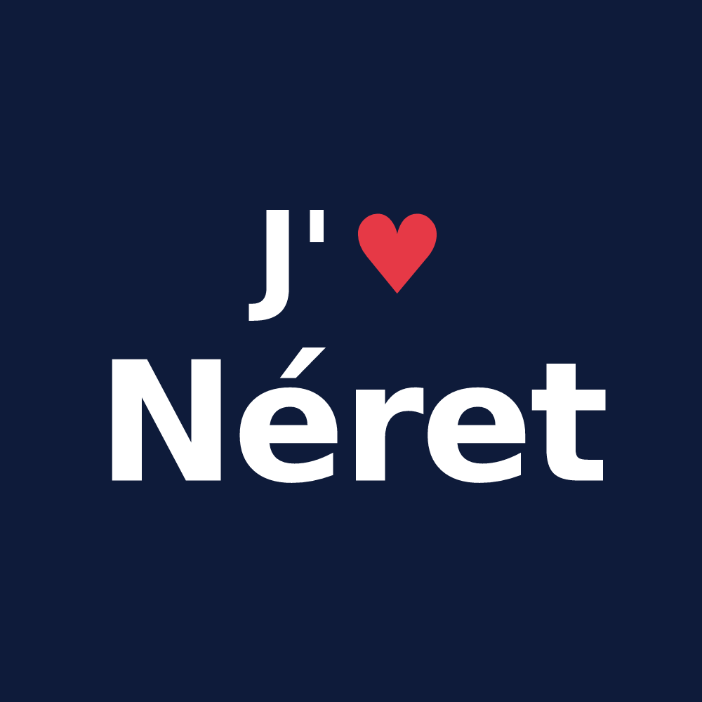 T-shirt personnalisé Néret — design J'aime Néret