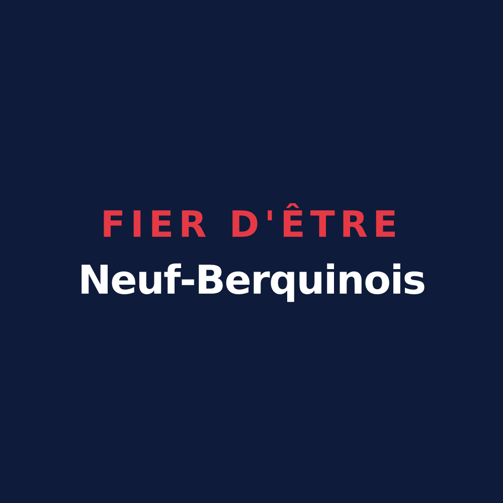 T-shirt « Fier d'être Neuf-Berquinois » — design pour Neuf-Berquin