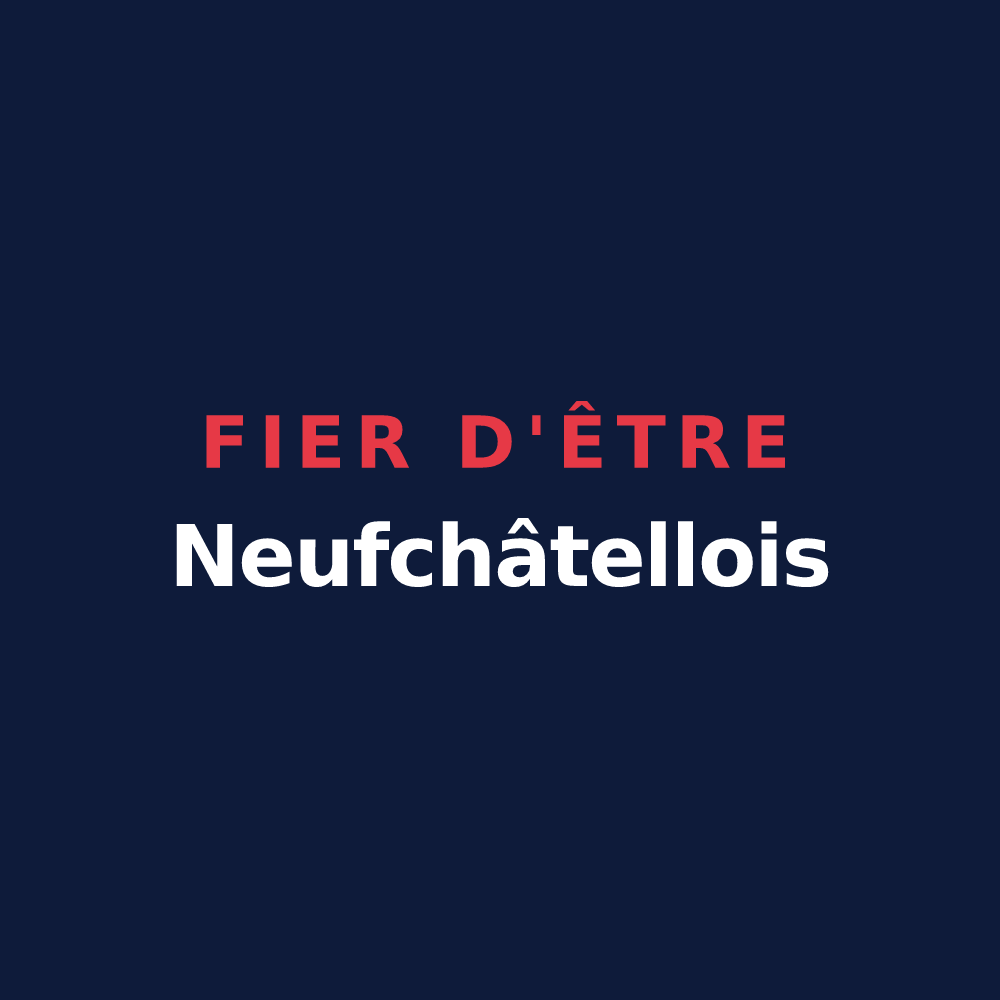 T-shirt « Fier d'être Neufchâtellois » — design pour Neufchâtel-en-Saosnois