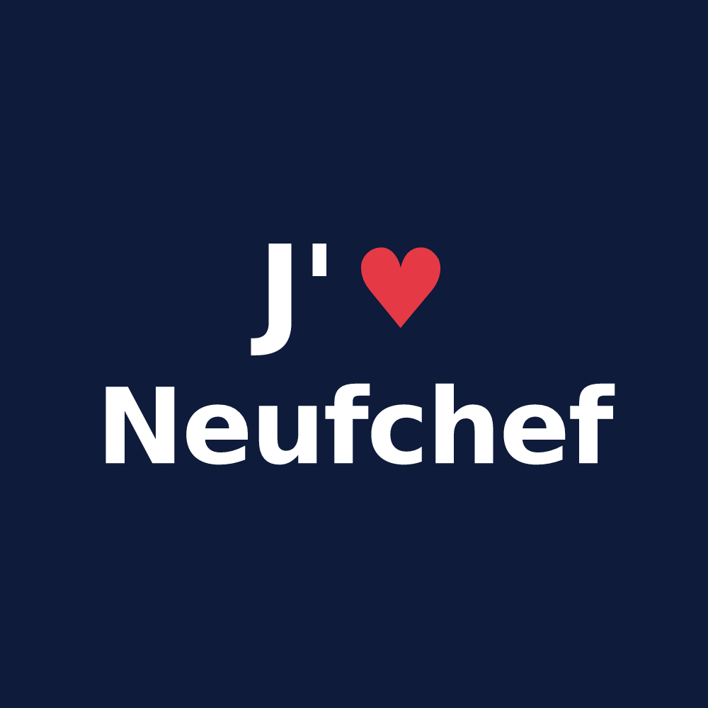 T-shirt personnalisé Neufchef — design J'aime Neufchef