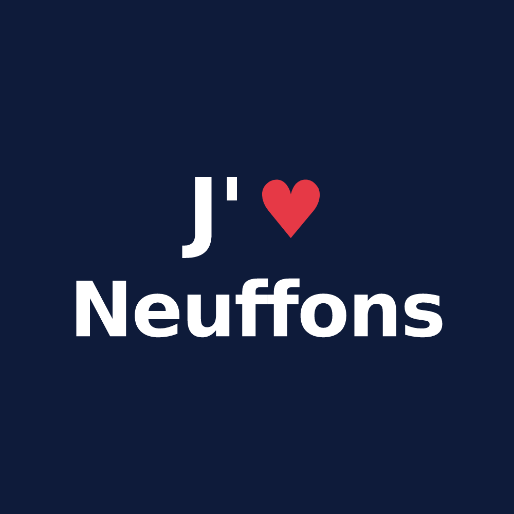 T-shirt personnalisé Neuffons — design « J'aime Neuffons » imprimé sur le t-shirt