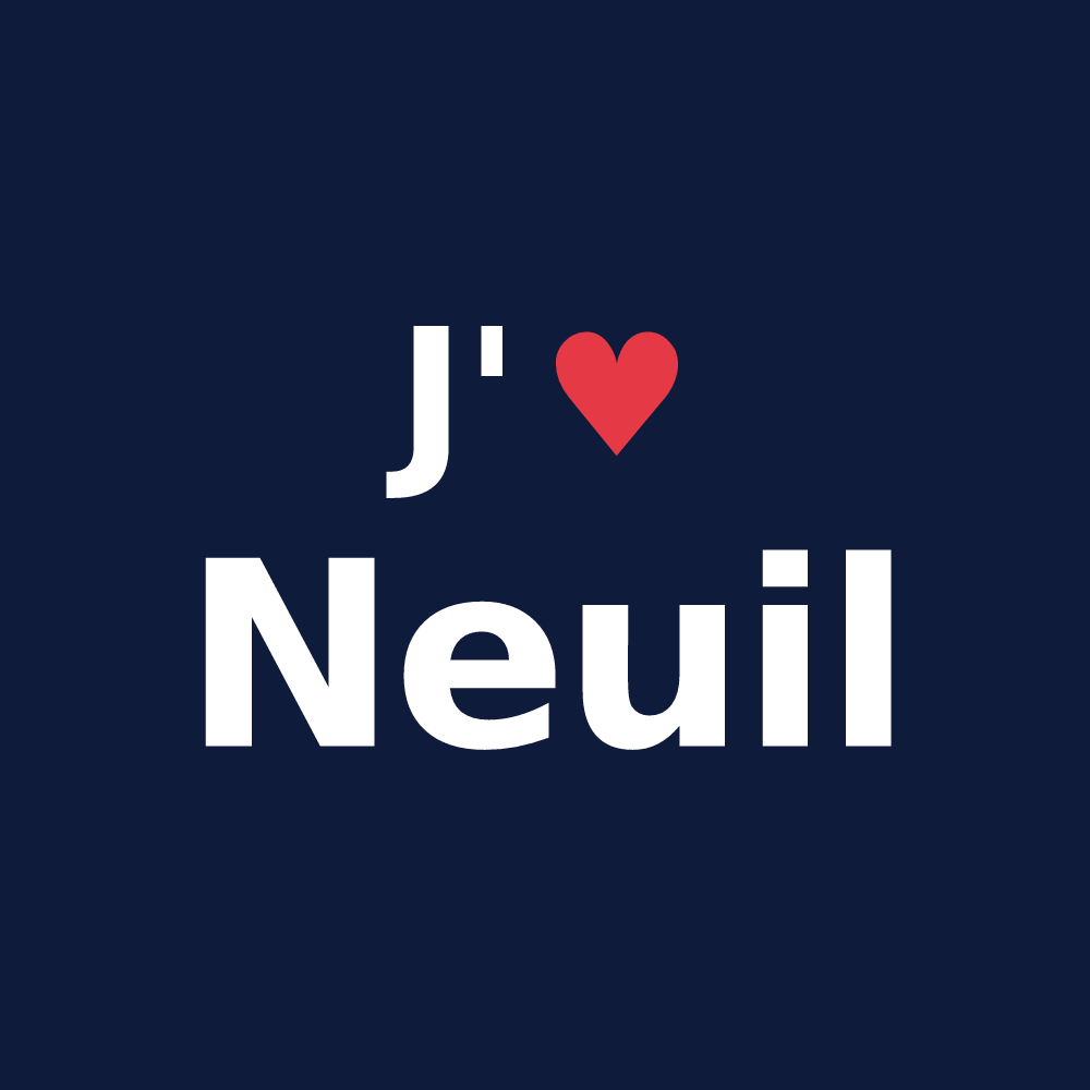 T-shirt personnalisé Neuil — design J'aime Neuil