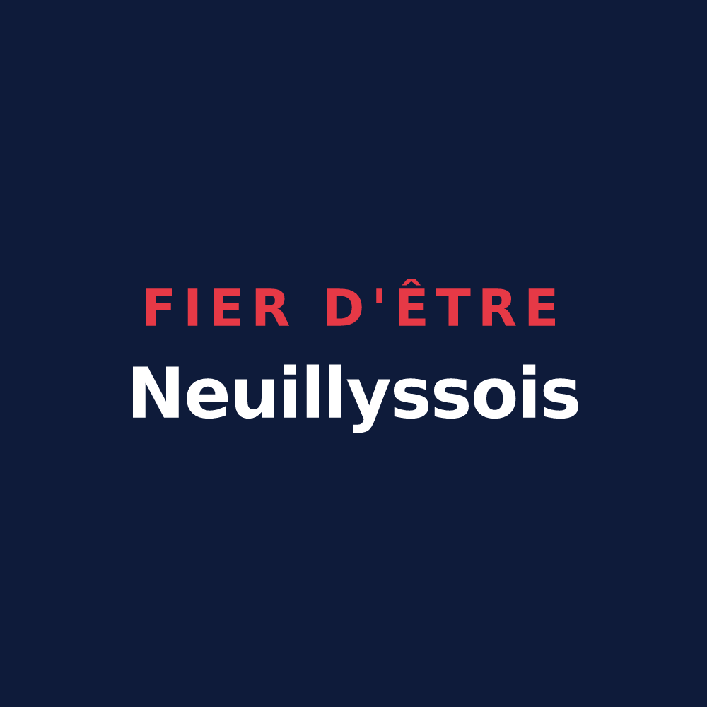 T-shirt « Fier d'être Neuillyssois » — design pour Neuilly-le-Bisson