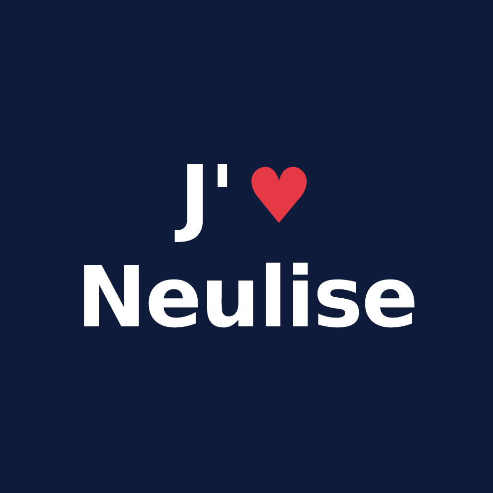 T-shirt personnalisé Neulise — design J'aime Neulise