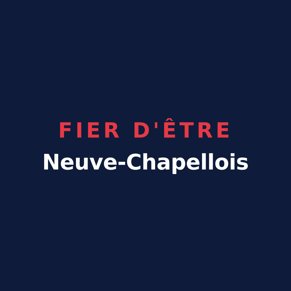 T-shirt « Fier d'être Neuve-Chapellois » — design pour Neuve-Chapelle