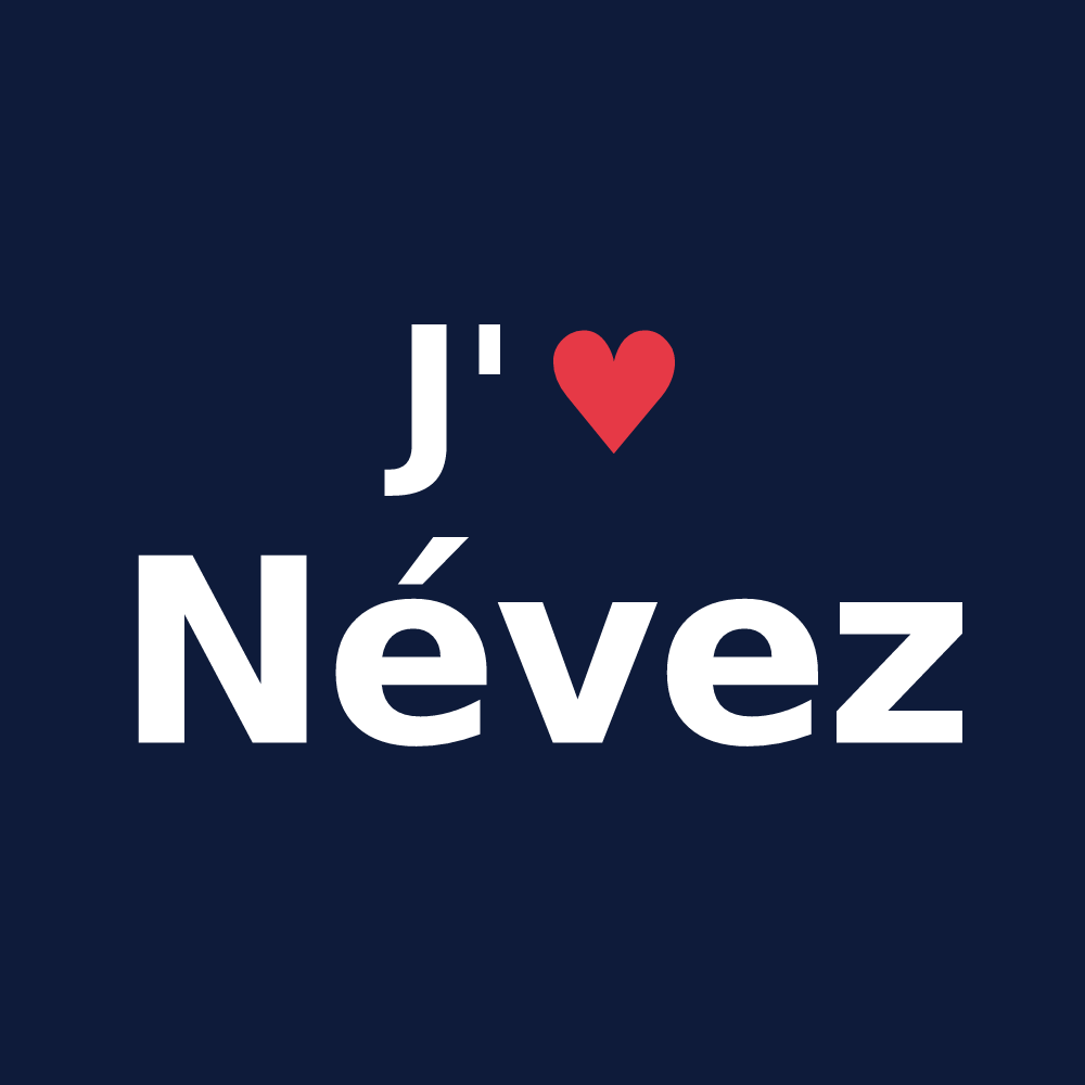 T-shirt personnalisé Névez — design J'aime Névez