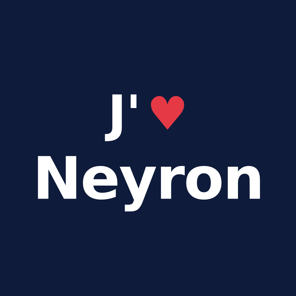T-shirt personnalisé Neyron — design J'aime Neyron