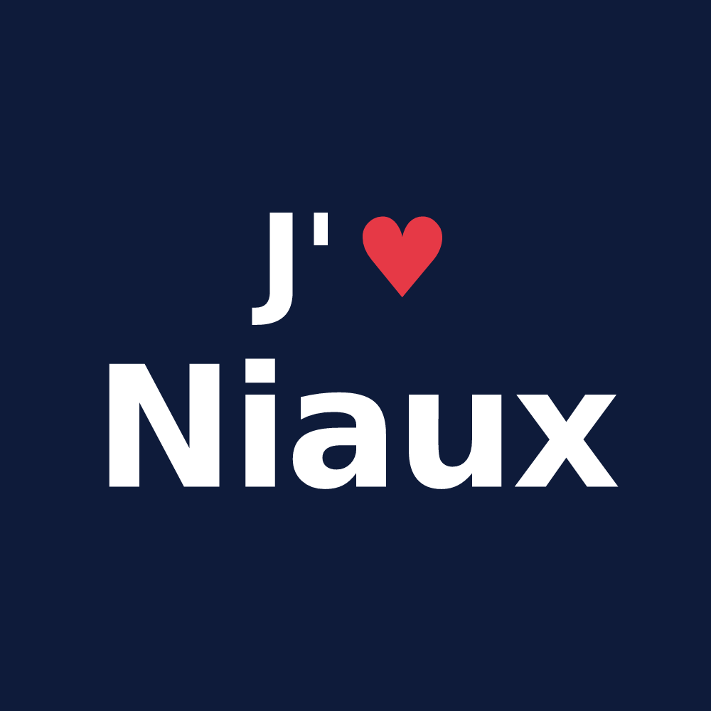 T-shirt personnalisé Niaux — design J'aime Niaux
