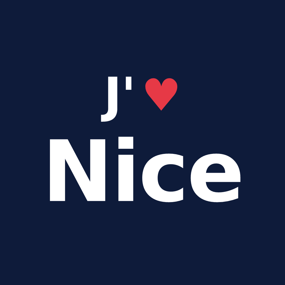 T-shirt personnalisé Nice — design J'aime Nice