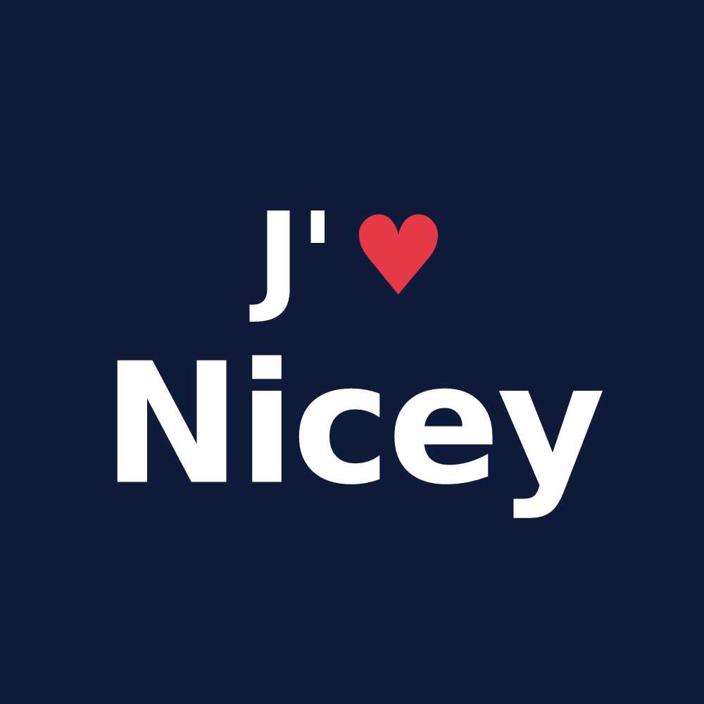 T-shirt personnalisé Nicey — design J'aime Nicey
