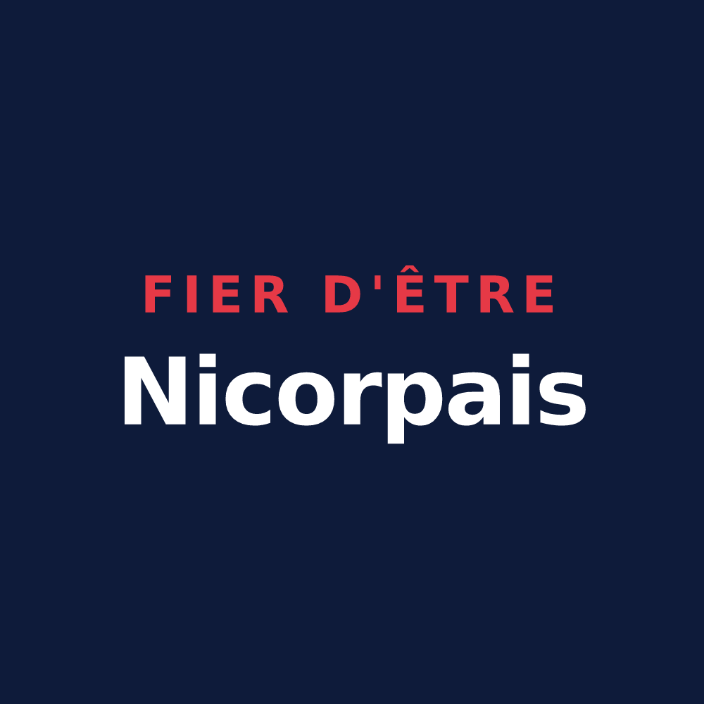 T-shirt « Fier d'être Nicorpais » — design pour Nicorps