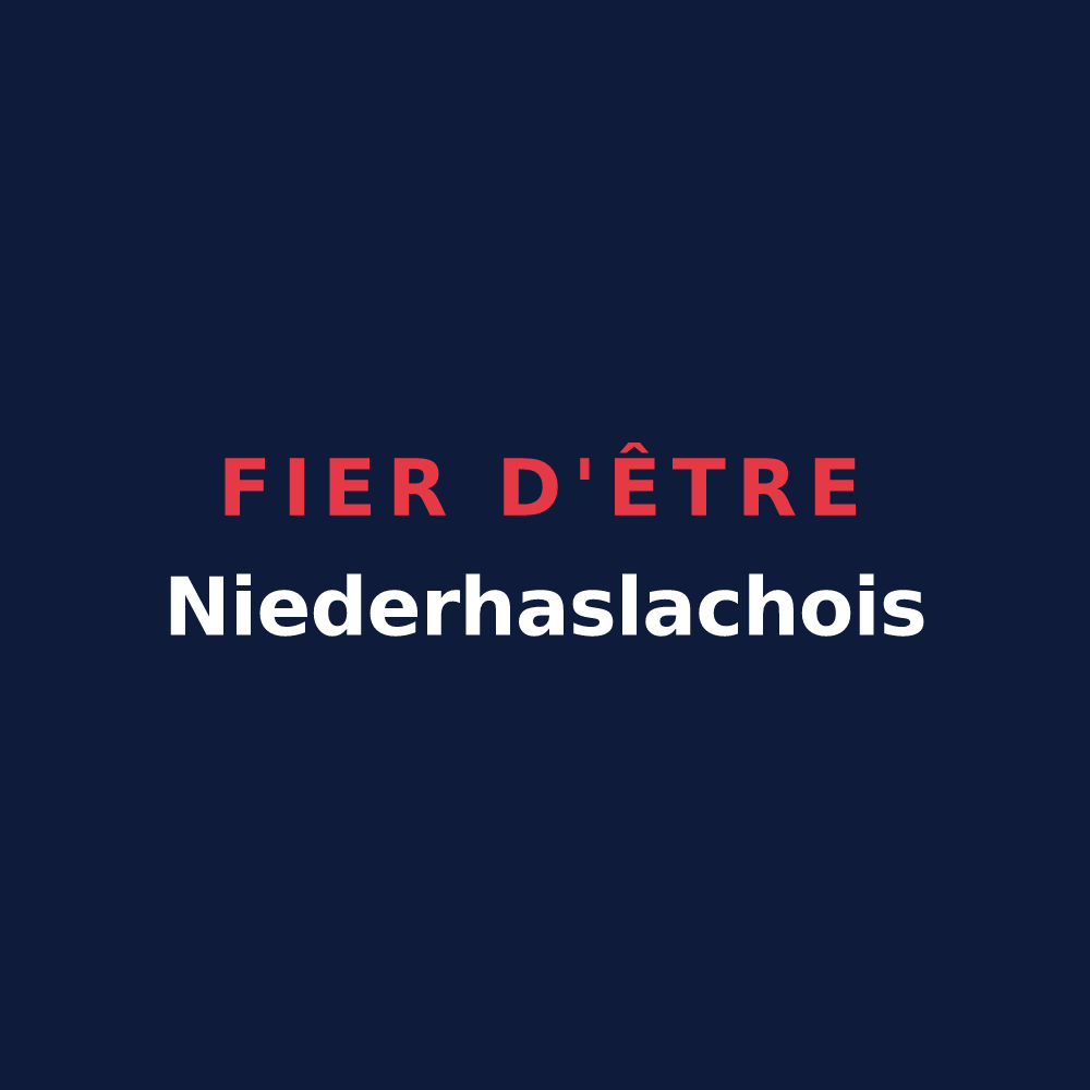 T-shirt « Fier d'être Niederhaslachois » — design pour Niederhaslach