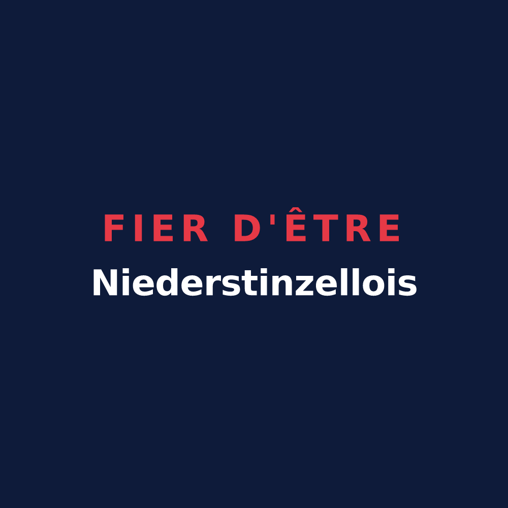T-shirt « Fier d'être Niederstinzellois » — design pour Niederstinzel