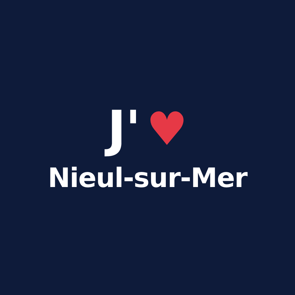 T-shirt personnalisé Nieul-sur-Mer — design J'aime Nieul-sur-Mer