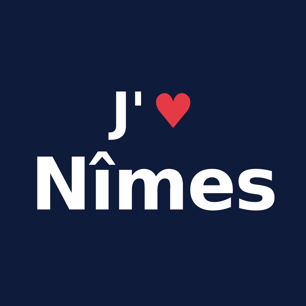 T-shirt personnalisé Nîmes — design J'aime Nîmes