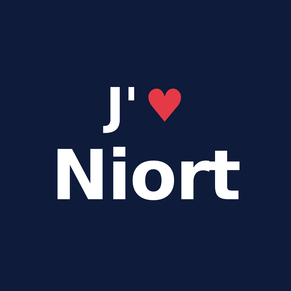 T-shirt personnalisé Niort — design J'aime Niort