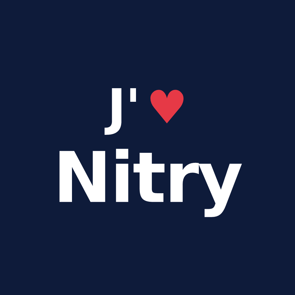 T-shirt personnalisé Nitry — design J'aime Nitry
