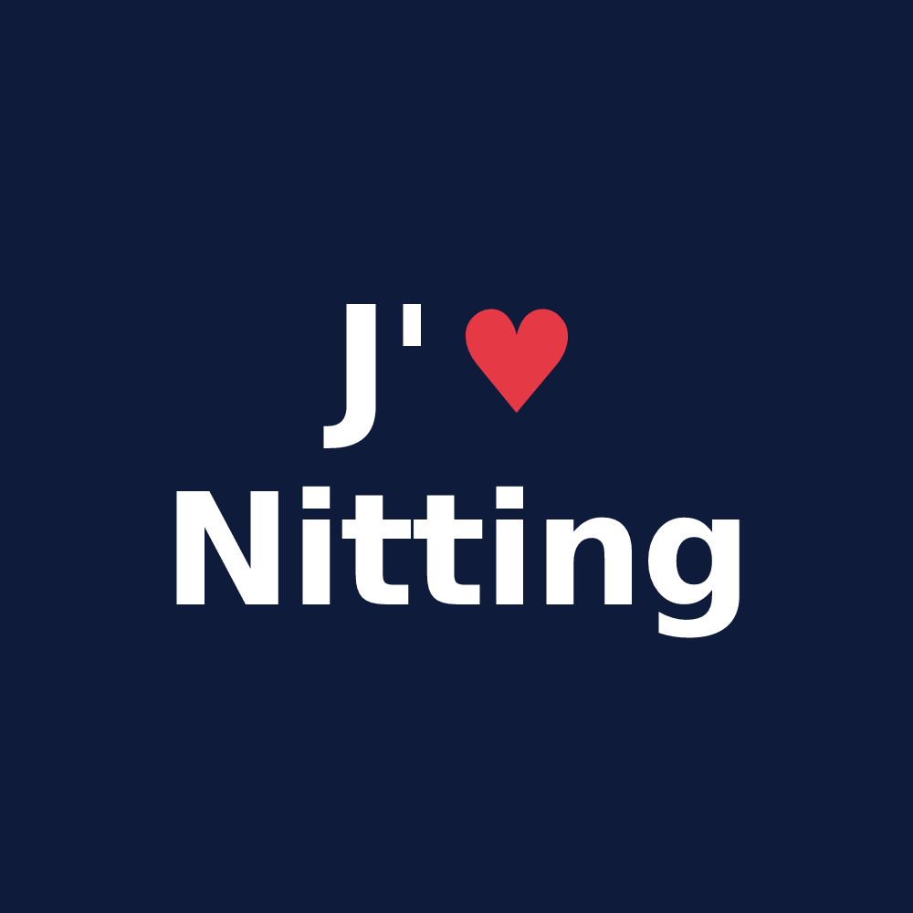 T-shirt personnalisé Nitting — design J'aime Nitting