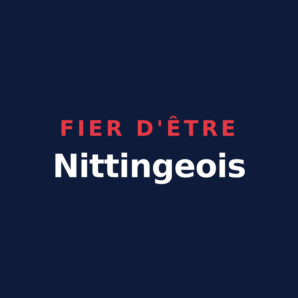 T-shirt « Fier d'être Nittingeois » — design pour Nitting