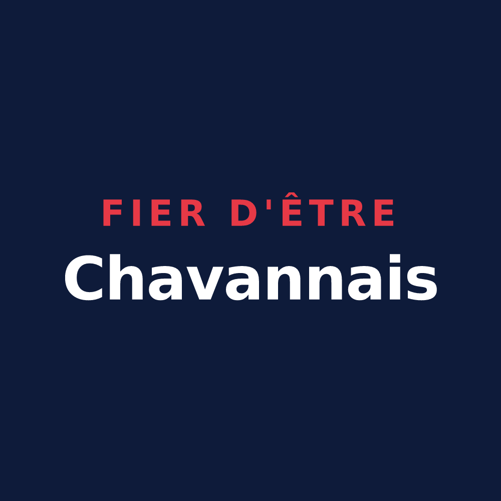 T-shirt « Fier d'être Chavannais » — design pour Nivigne et Suran