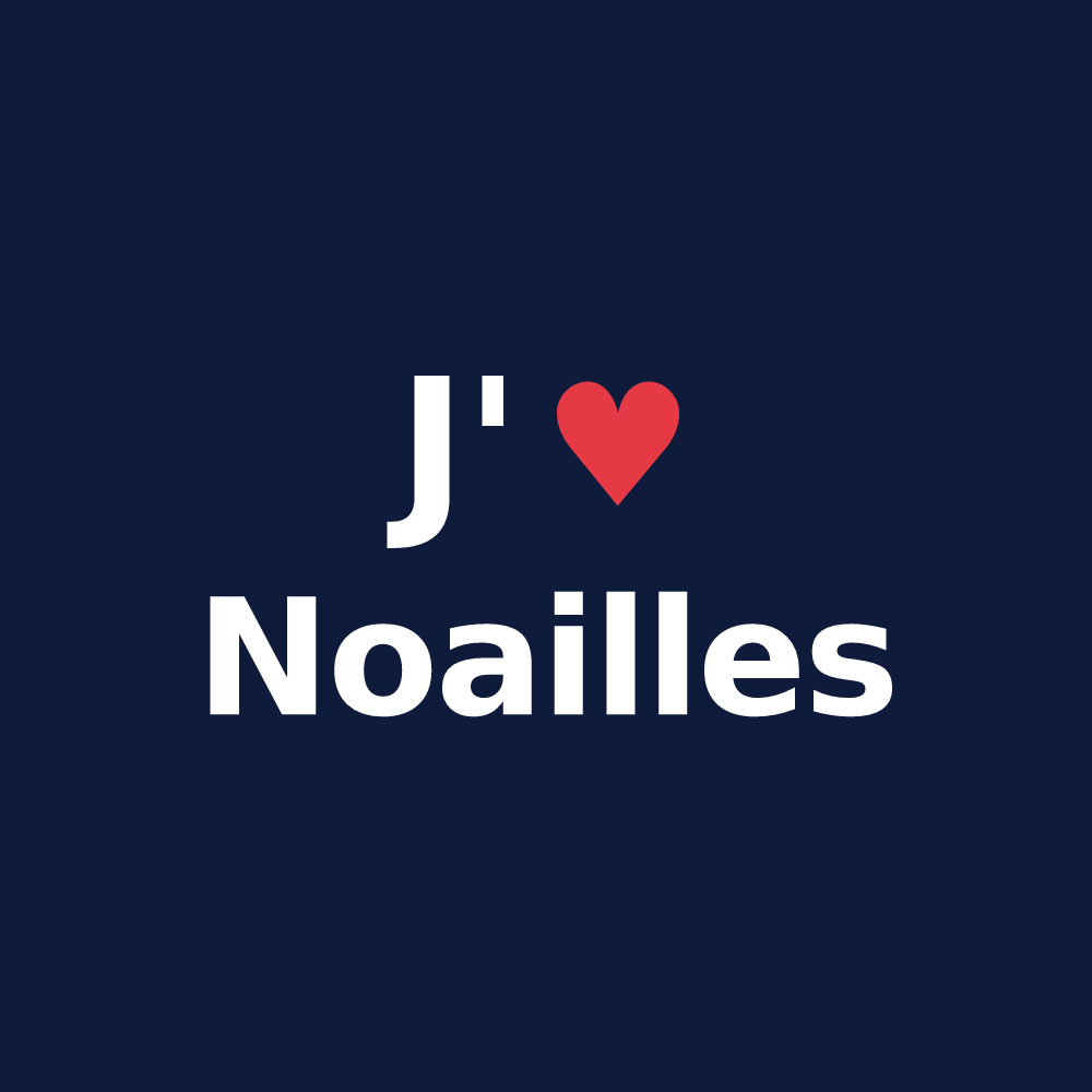 T-shirt personnalisé Noailles — design J'aime Noailles