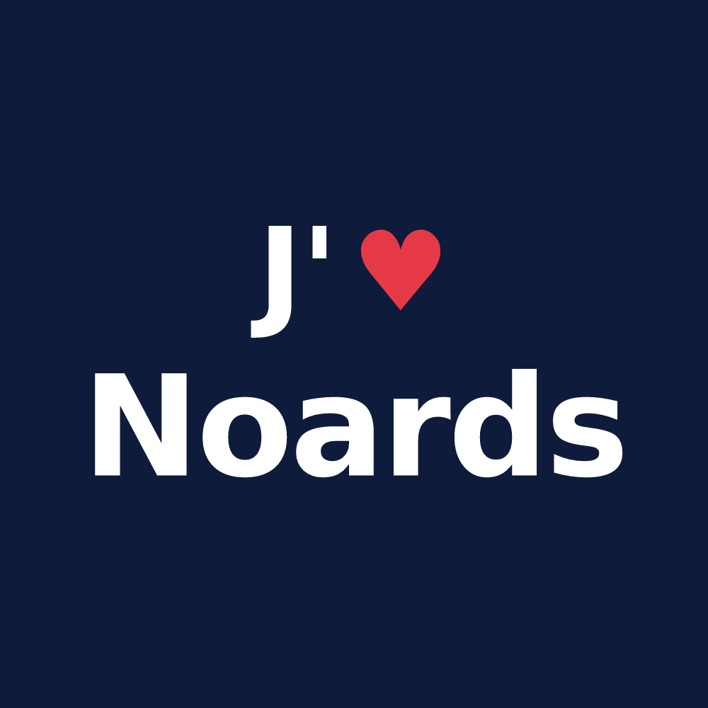 T-shirt personnalisé Noards — design J'aime Noards