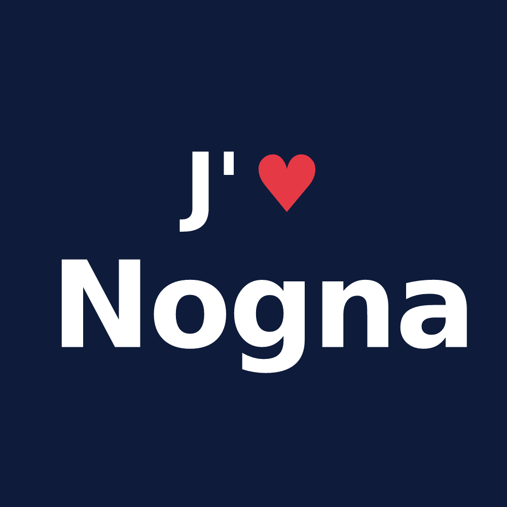 T-shirt personnalisé Nogna — design J'aime Nogna