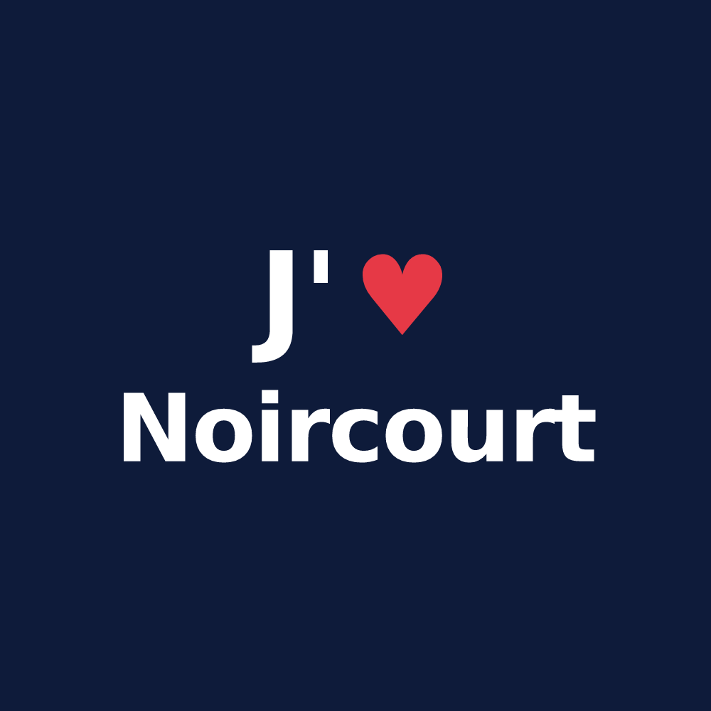 T-shirt personnalisé Noircourt — design J'aime Noircourt