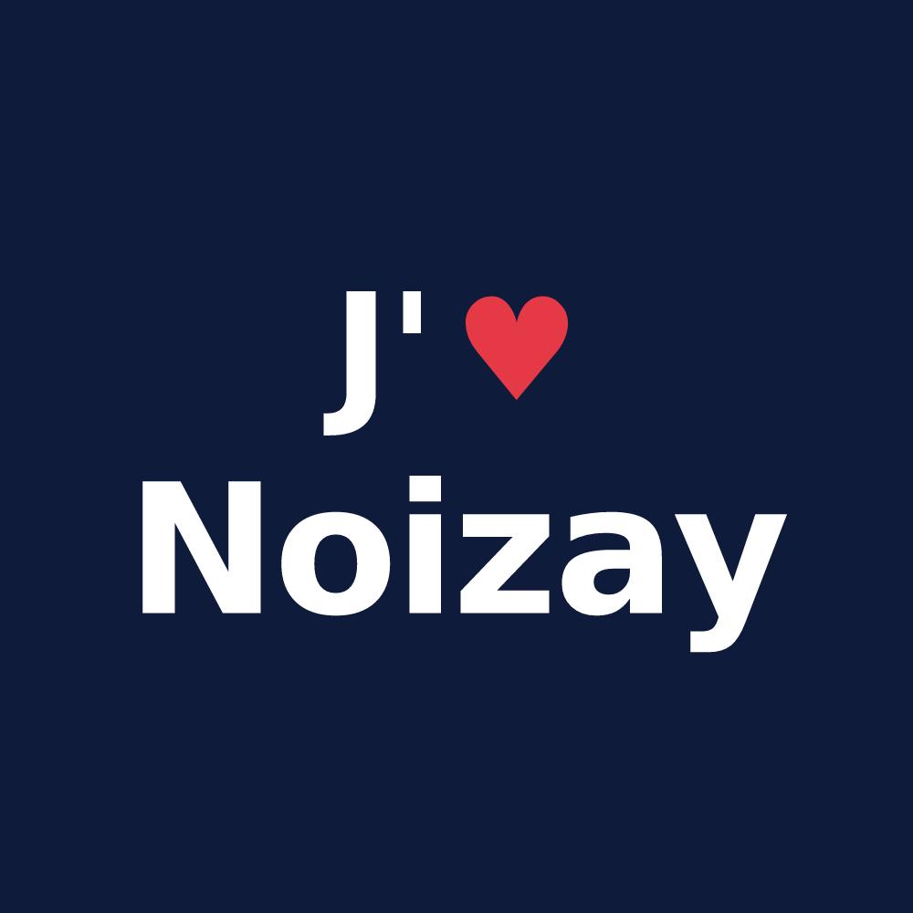 T-shirt personnalisé Noizay — design J'aime Noizay