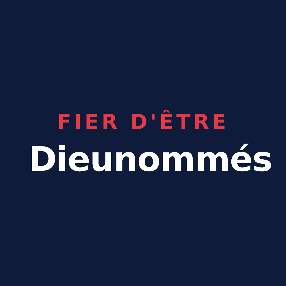 T-shirt « Fier d'être Dieunommés » — design pour Nomdieu