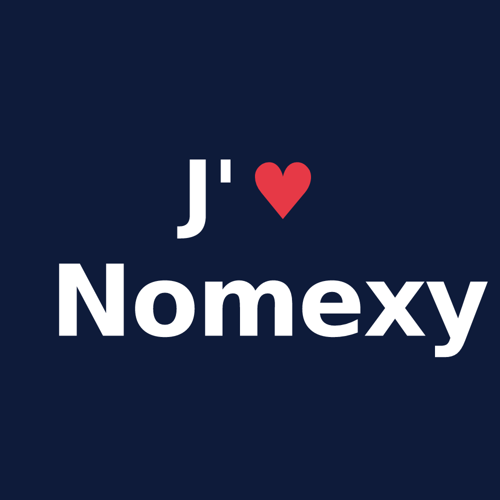 T-shirt personnalisé Nomexy — design J'aime Nomexy