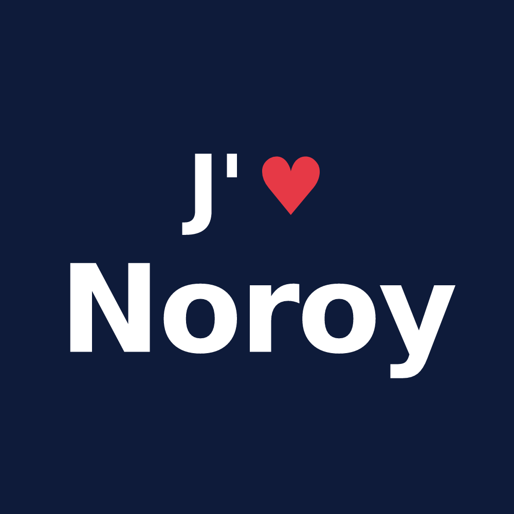 T-shirt personnalisé Noroy — design J'aime Noroy
