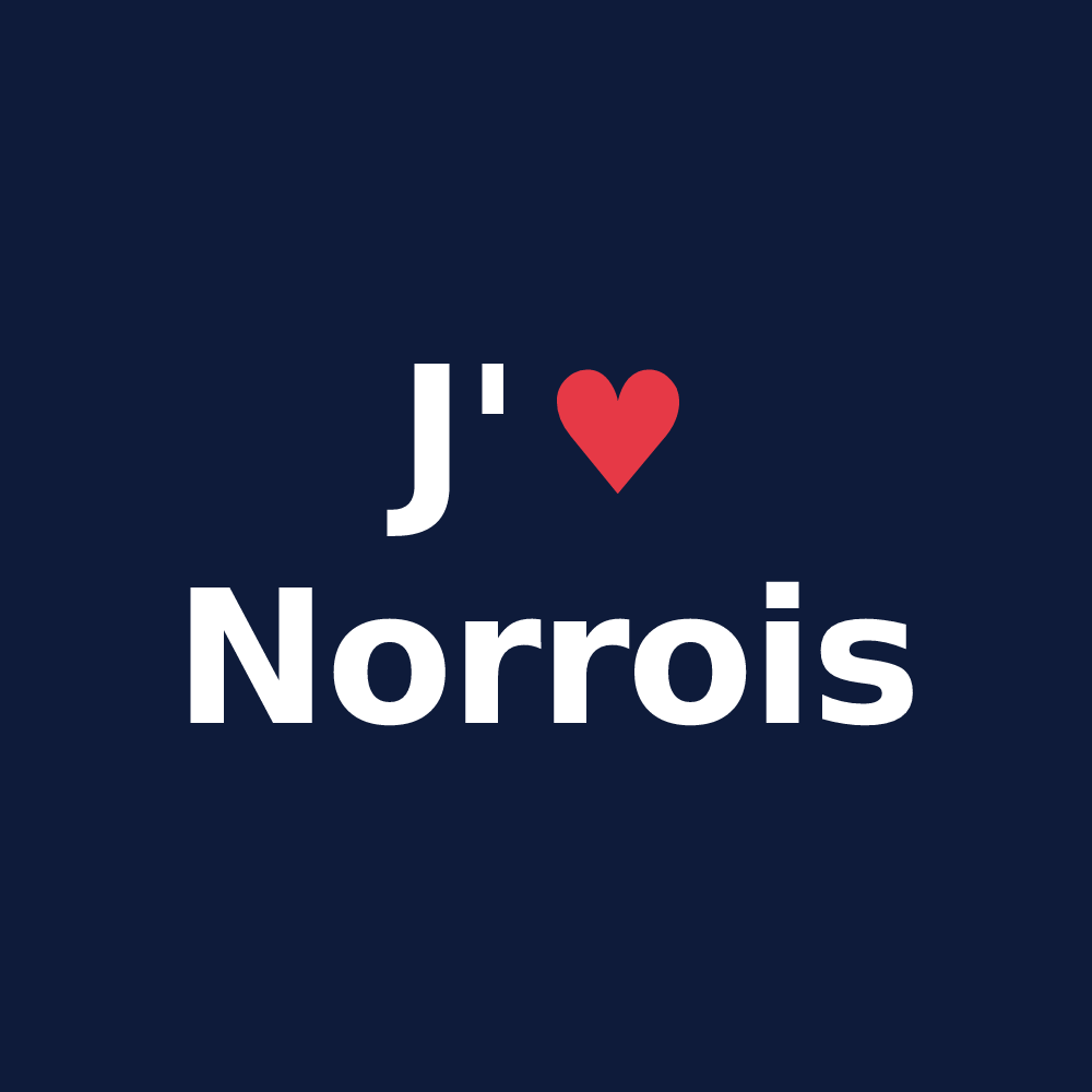 T-shirt personnalisé Norrois — design J'aime Norrois