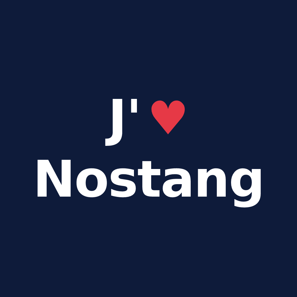 T-shirt personnalisé Nostang — design J'aime Nostang