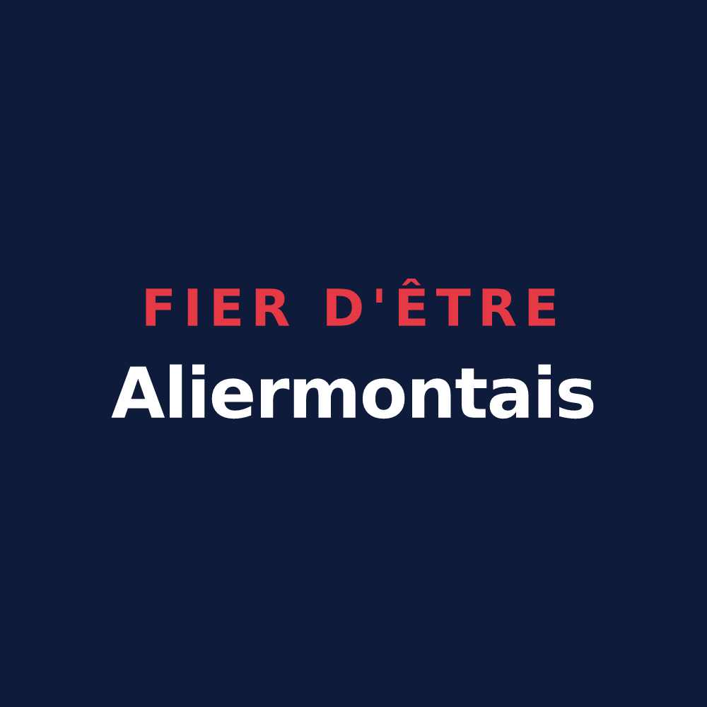 T-shirt « Fier d'être Aliermontais » — design pour Notre-Dame-d'Aliermont