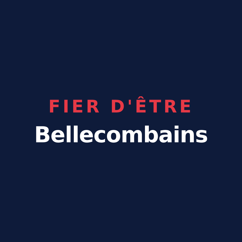 T-shirt « Fier d'être Bellecombains » — design pour Notre-Dame-de-Bellecombe