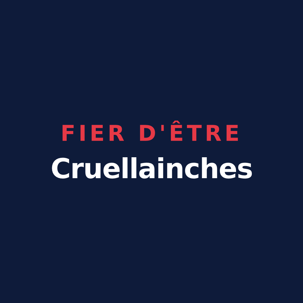 T-shirt « Fier d'être Cruellainches » — design pour Notre-Dame-du-Cruet