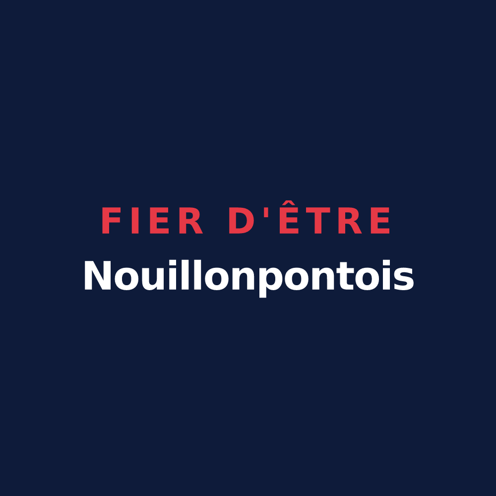T-shirt « Fier d'être Nouillonpontois » — design pour Nouillonpont