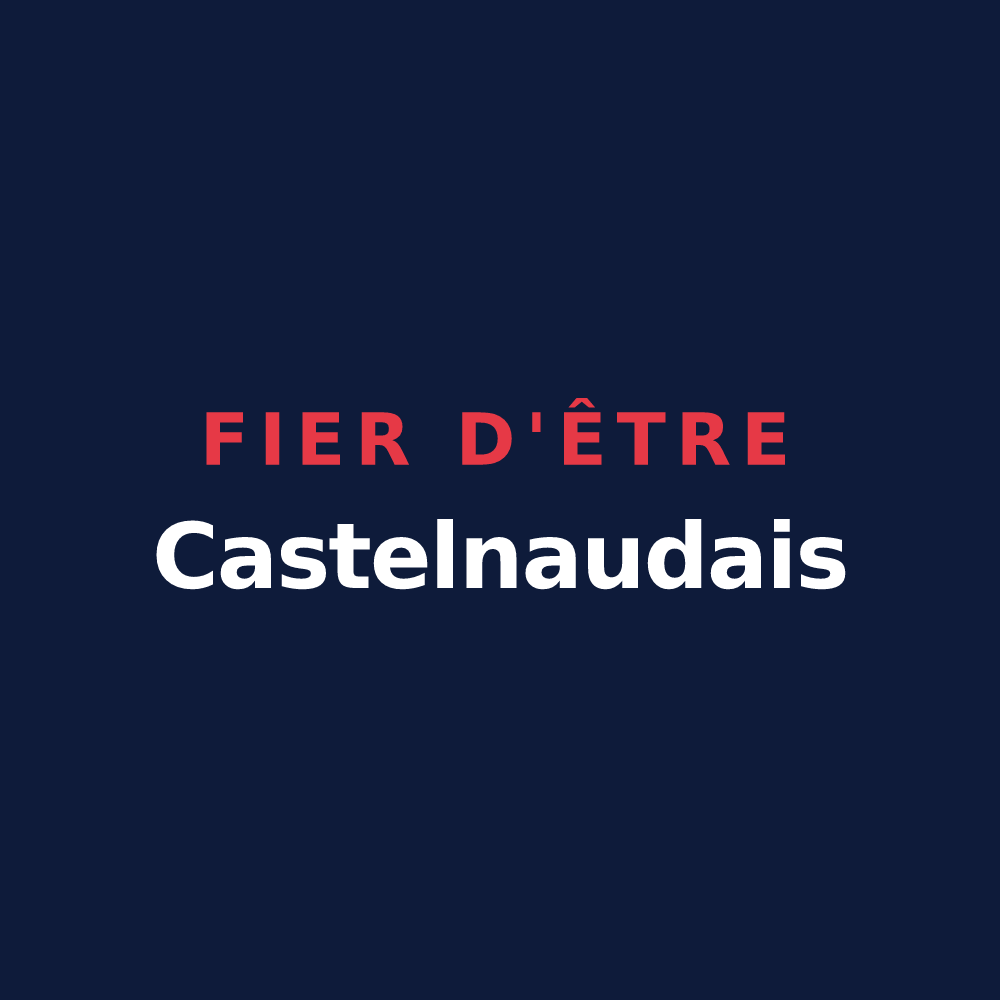 T-shirt « Fier d'être Castelnaudais » — design pour Noyal-Châtillon-sur-Seiche