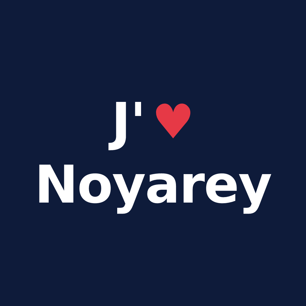 T-shirt personnalisé Noyarey — design J'aime Noyarey