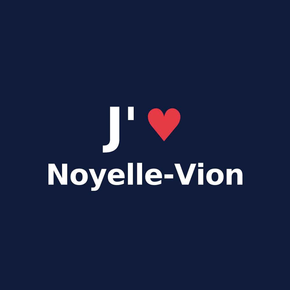 T-shirt personnalisé Noyelle-Vion — design J'aime Noyelle-Vion