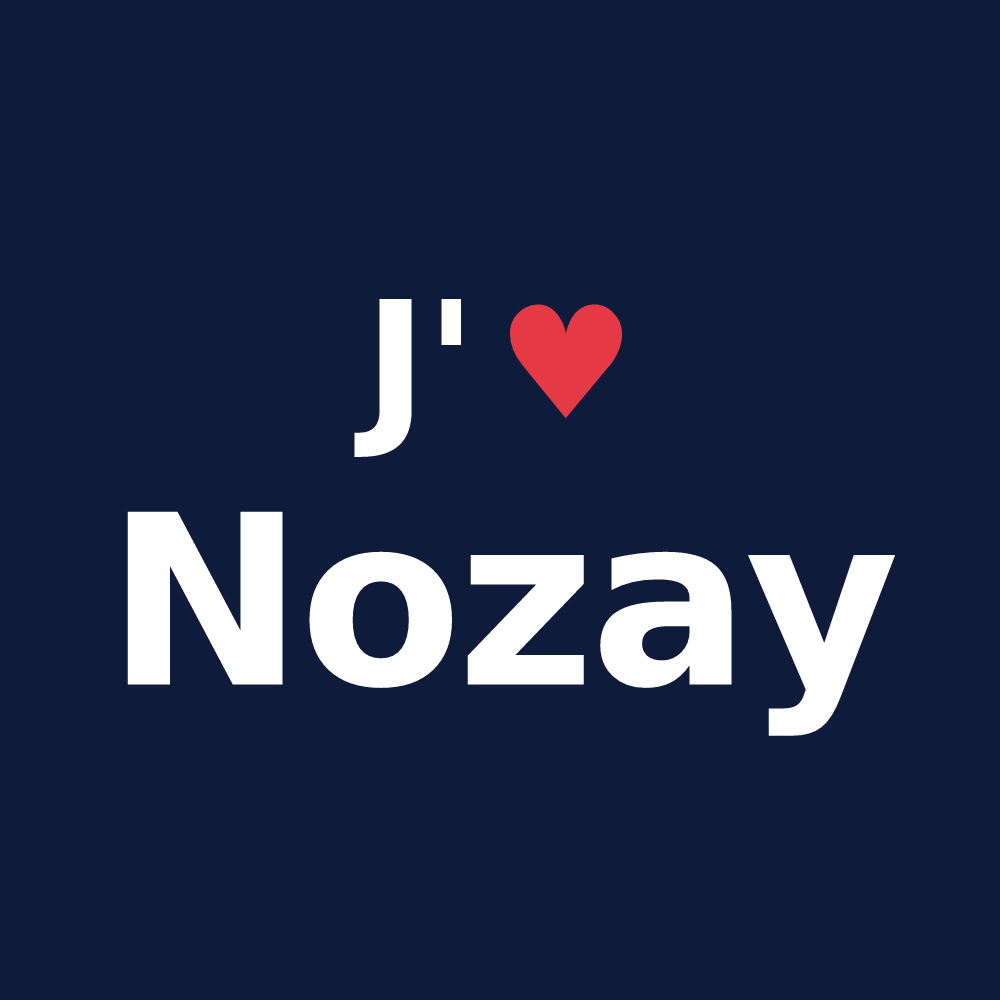 T-shirt personnalisé Nozay — design J'aime Nozay