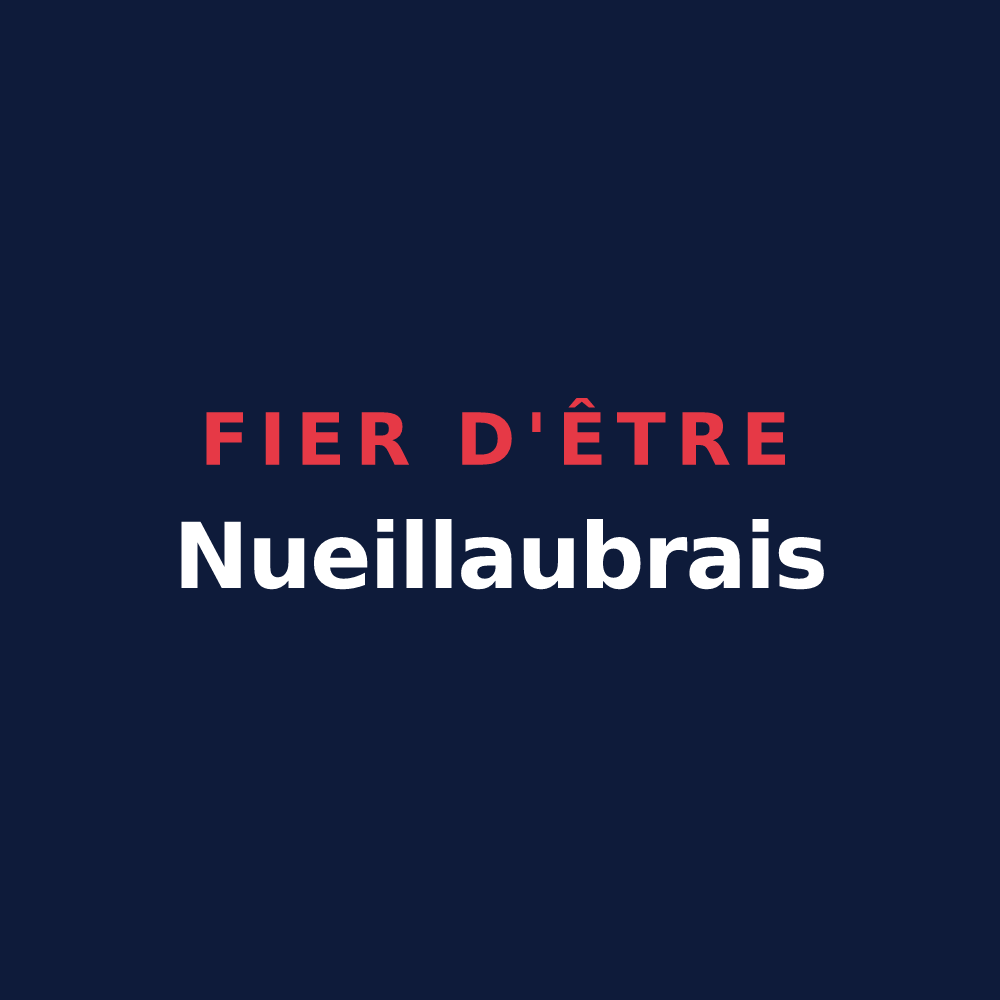 T-shirt « Fier d'être Nueillaubrais » — design pour Nueil-les-Aubiers