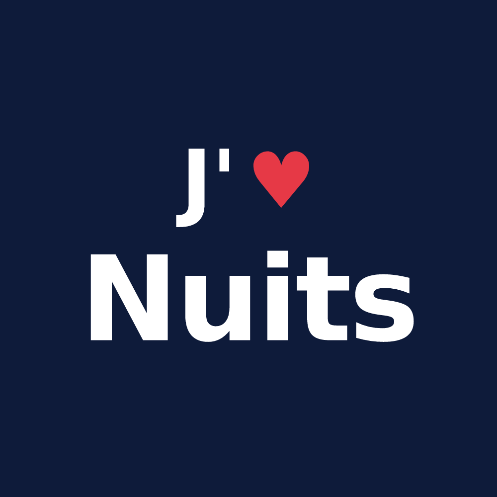 T-shirt personnalisé Nuits — design J'aime Nuits