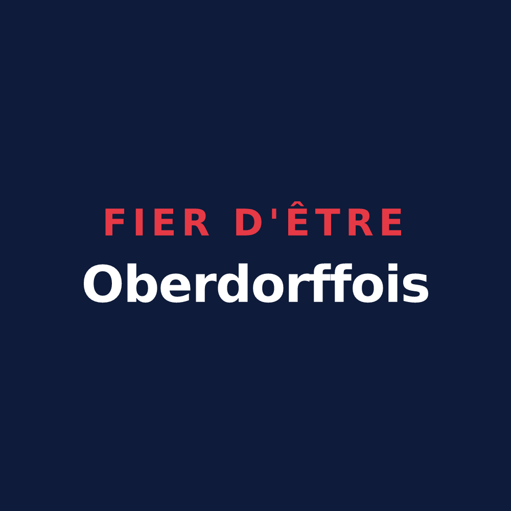 T-shirt « Fier d'être Oberdorffois » — design pour Oberdorff