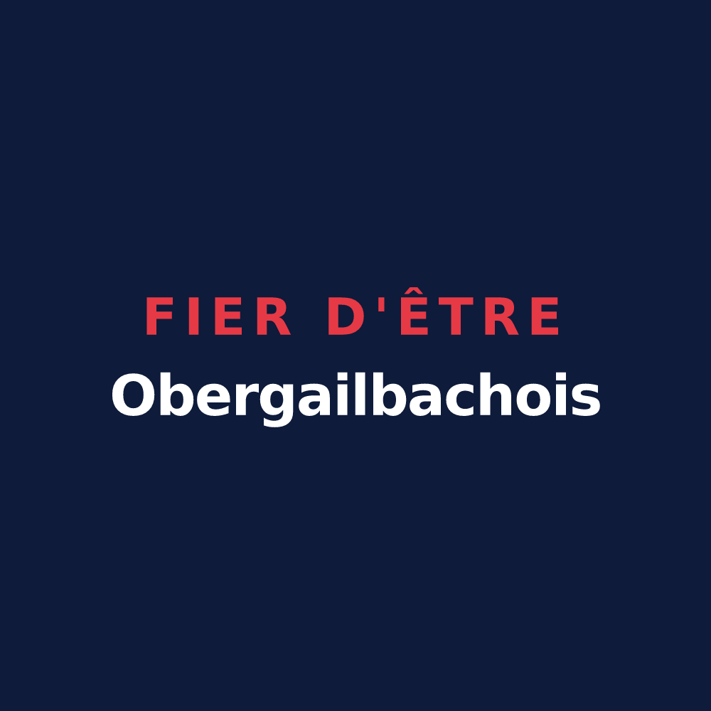 T-shirt « Fier d'être Obergailbachois » — design pour Obergailbach