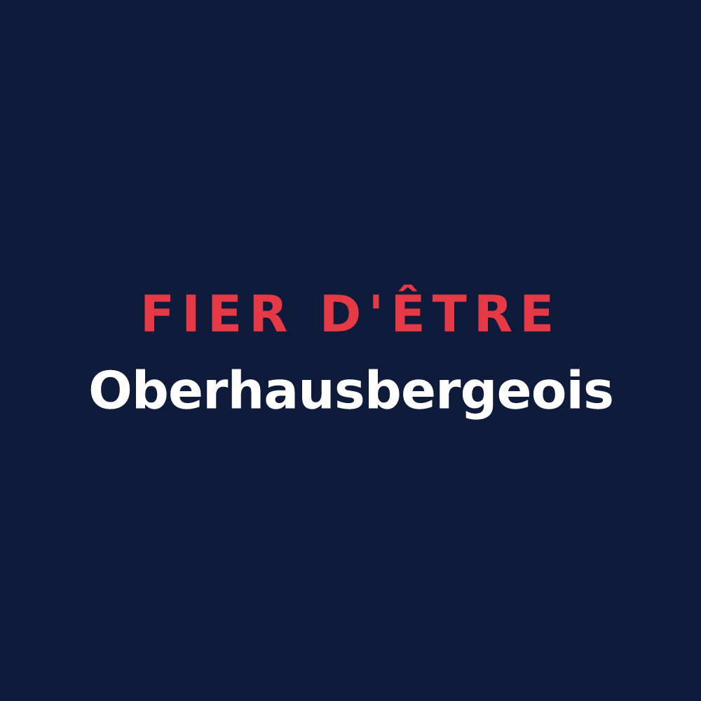 T-shirt « Fier d'être Oberhausbergeois » — design pour Oberhausbergen