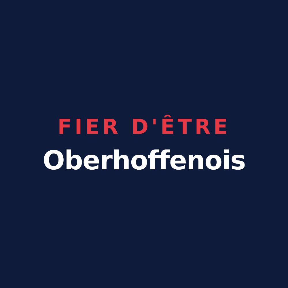 T-shirt « Fier d'être Oberhoffenois » — design pour Oberhoffen-sur-Moder