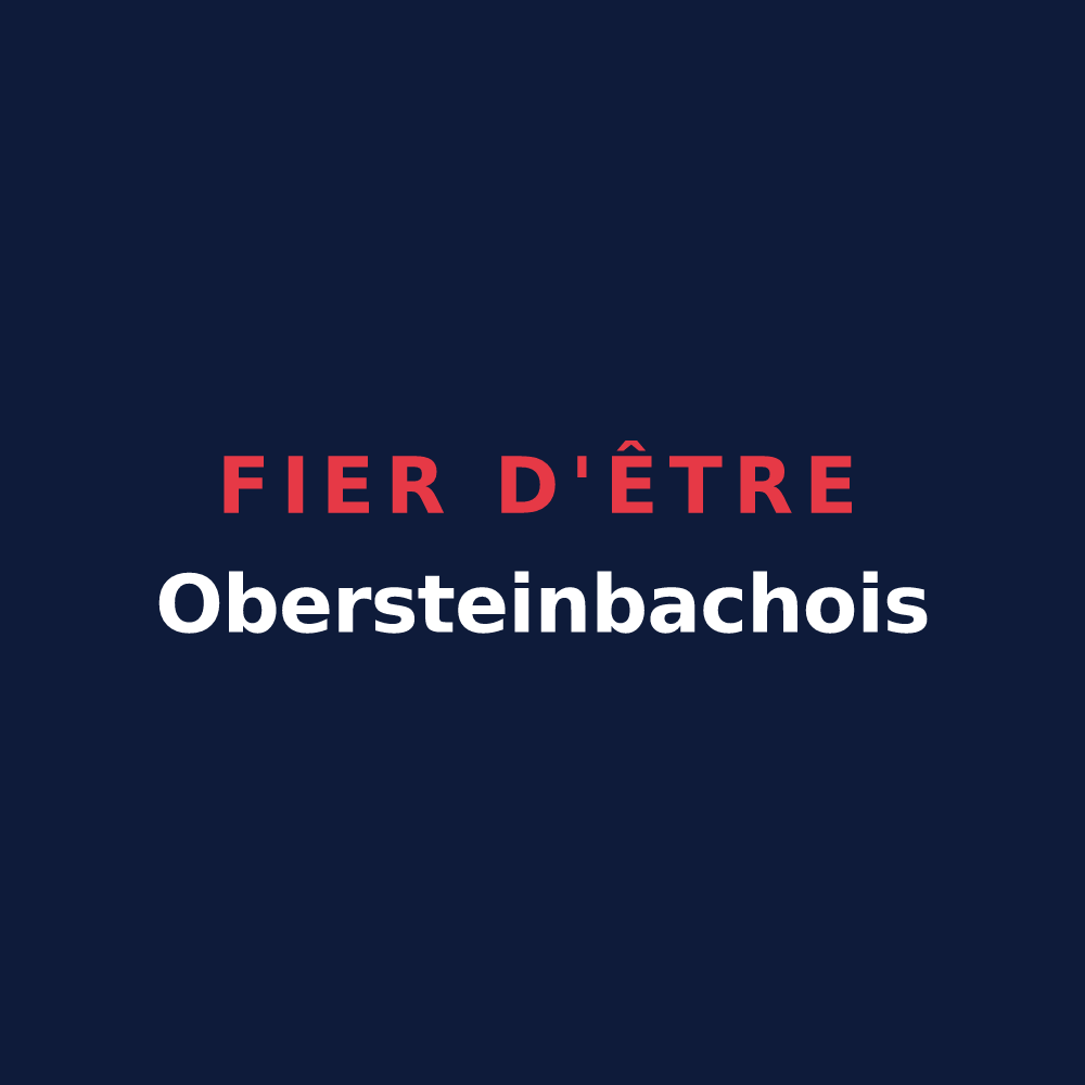 T-shirt « Fier d'être Obersteinbachois » — design pour Obersteinbach