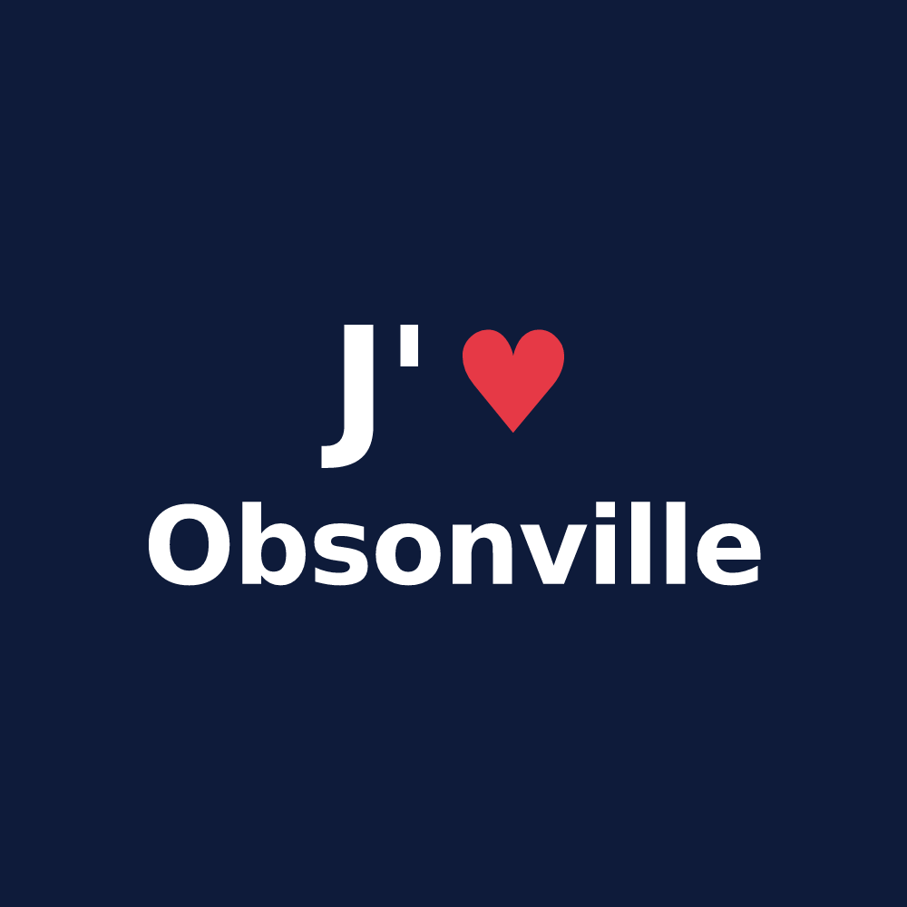T-shirt personnalisé Obsonville — design J'aime Obsonville